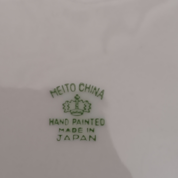 Vintage Meito China hand painted trinket dish made in Japan Wall Plate - Picture 2 of 2